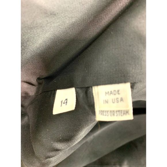 Jacobson's Vintage Faux Fur Zip Jacket Size 14 EUC Hood Black Plush Winter 6404 - Picture 10 of 10